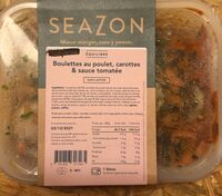 Boulettes poulet carottes sauce tomatée