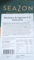 Boulette légumes marocain