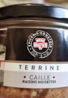 Terrine Caille raisin noisettes