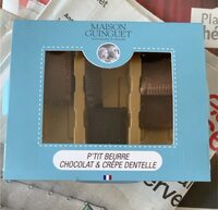 Petit buerre chocolat et crepe dentelle