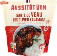 Sauté de veau aux olives kalamata