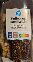 Volkoren sandwich pittige kip muhammara