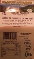 Saucisses de Toulouse