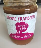 Dessert de fruit pomme framboise