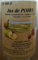 Jus de POIRE