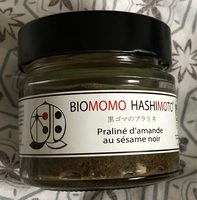 Praliné d'amande au sésame noir