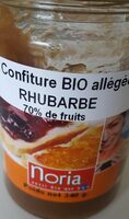 Confiture bio allégée rhubarbe