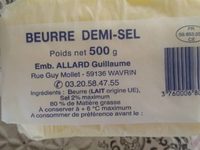 Beurre demi sel