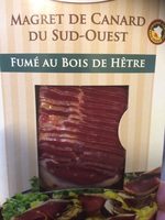 Magret de canard du sud ouest fumé au bois d'hêtre