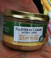 Rillettes de canard au foie de canard