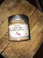 Rillettes de rouget barbet au piment d'espelette