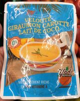 Veloute giraumon carotte lait de coco