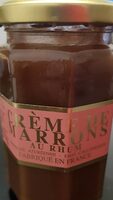 Crème de marrons au rhum