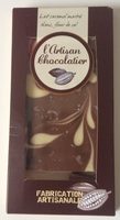Lait caramel marbré blanc, fleur de sel