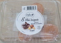 Mini beignets fourrés chocolat noisettes