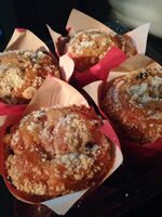 4 Muffins cœur fondant Fruits rouges