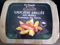 Saucisses grillées aux herbes pommes de terre