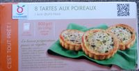 8 tartes aux poireaux aux oeufs frais