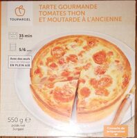 Tarte gourmande tomates thon et moutarde à l'ancienne