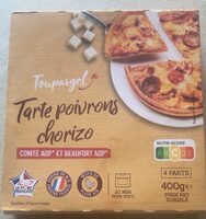 Tarte poivrons chorizo comté AOP et Beaufort AOP