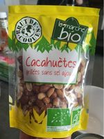 Cacahuètes grillées sans sel ajouté bio