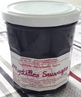 Confiture Artisanale Extra Myrtilles Sauvages