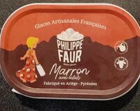 Creme glacée marrons éclats