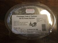 Fromage frais a tartiner ail et fines herbes