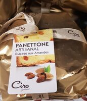 Panettone artisanal glaçage aux amandes