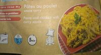Pâtes au poulet sauce Curry
