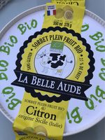 Sorbet plein fruit citron bio