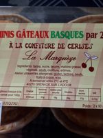 Mini gâteau basque à la cerise