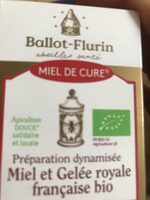 Miel De Cure à La Gelée Royale - 125G - Ballot-Flurin