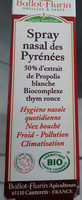 Spray Nasal Des Pyrénées Bio - 15 ML