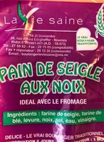 Pain de seugle aux noix