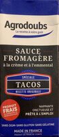 Sauce fromagère, à la crème et à l'emmental, spéciale tacos, recette originale