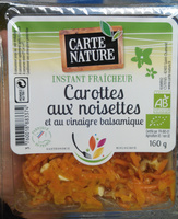 Carottes aux noisettes et au vinaigre balsamique