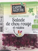 Salade de chou rouge et raisins