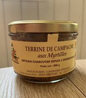 Terrine de campagne aux myrtilles