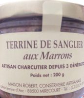 Terrine de sanglier aux marrons