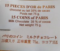 15 Pièces d'Or de Paris