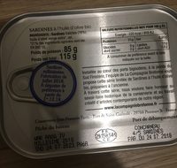 Sardine a l'huile bio
