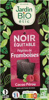 Chocolat Noir Framboise Jardin Bio