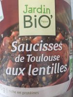 Saucisses de Toulouse aux lentilles