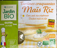 Tartines craquantes Maïs Riz