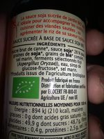 Sauce Soja Douce Bio