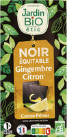 Chocolat noir Gingembre citron