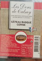 Gâteau basque cerise