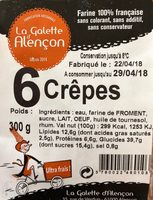 6 crêpes