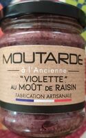 Moutarde à l'ancienne violette au moût de raisin